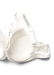 Vadderad spets-BH med bygel, Vit, Packshot image number 3