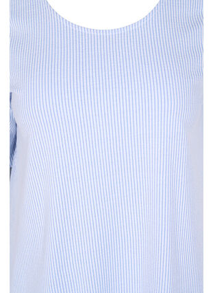 Randig blus med 3/4-ärmar, Lavender L Stripe, Packshot image number 2