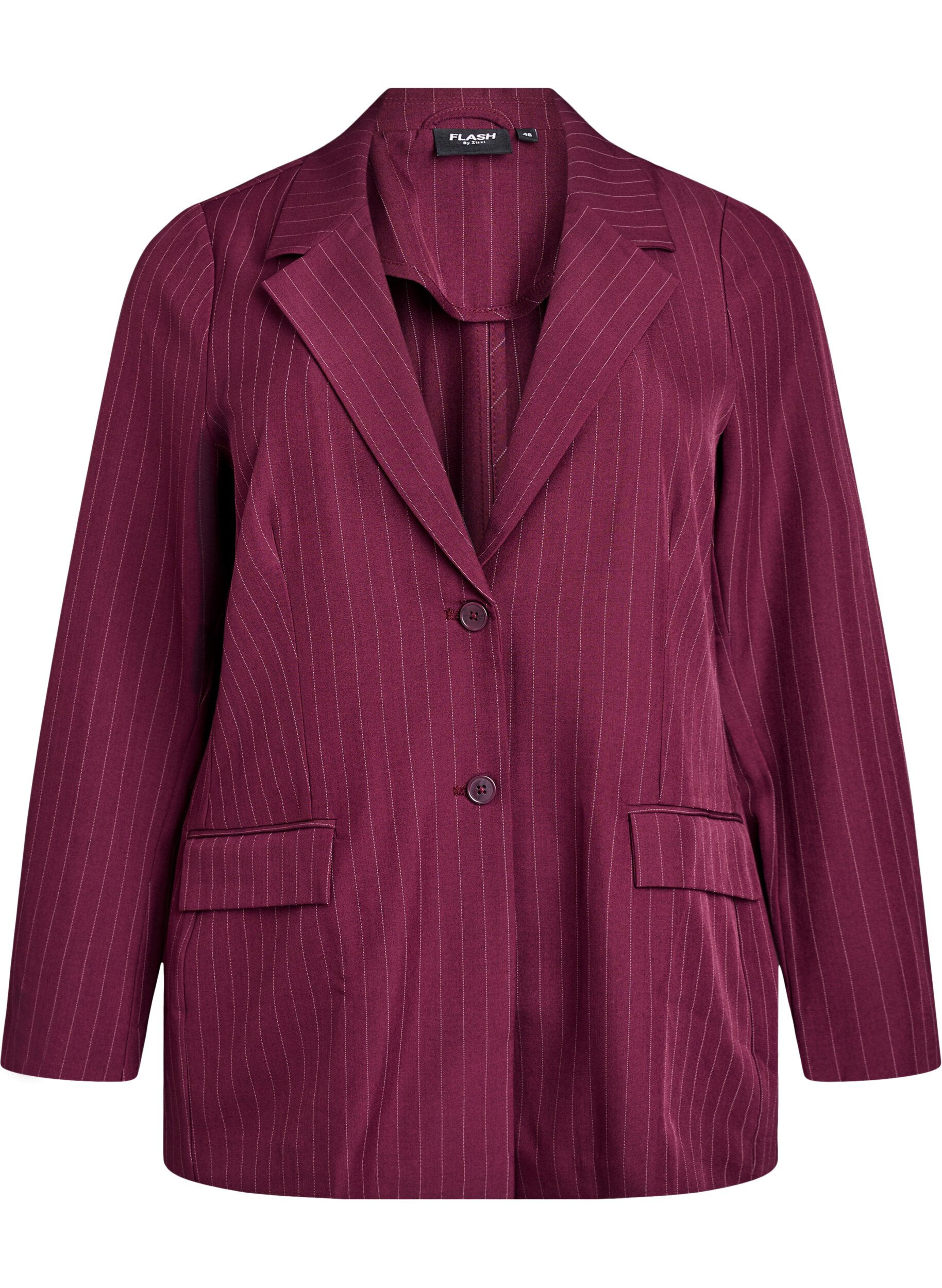 FLASH - Blazer med fickor och slitsar