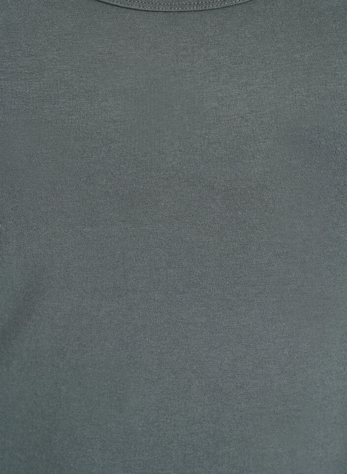 Solid f&auml;rg bas topp i bomull, Gr&ouml;n, Packshot image number 2