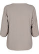 Blus med 3/4-&auml;rm, Beige, Packshot image number 1