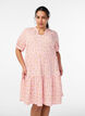 Kort a-linjeformad kl&auml;nning, Rosa, Model image number 0