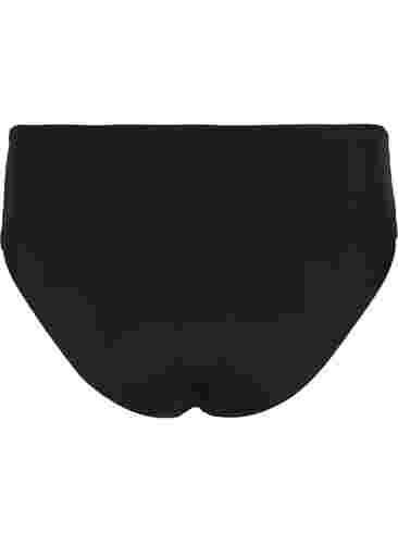 Bikinitrosa med hög midja och hög benskärning, Black, Packshot image number 1