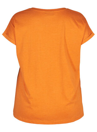 T-shirt i bomullsmixT-shirt, Autumn Maple Mel., Packshot image number 1