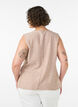 Randig v&auml;st i linne och viskos, Beige, Model image number 2