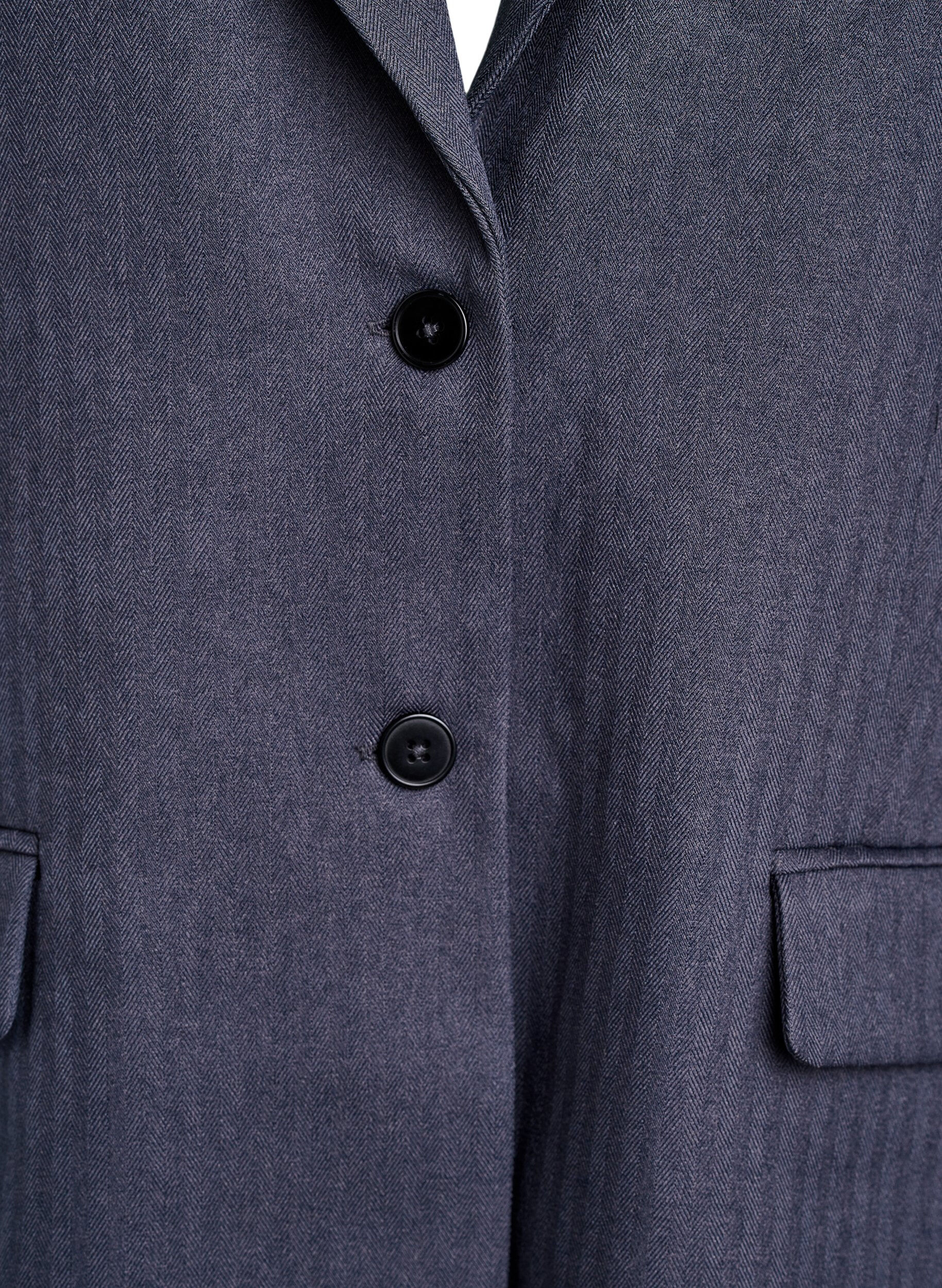 ZizziKlassisk blazer med fickor, Gr&aring;, Packshot image number 2
