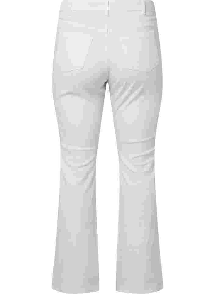 Ellen bootcut jeans med hög midja, White, Packshot image number 1