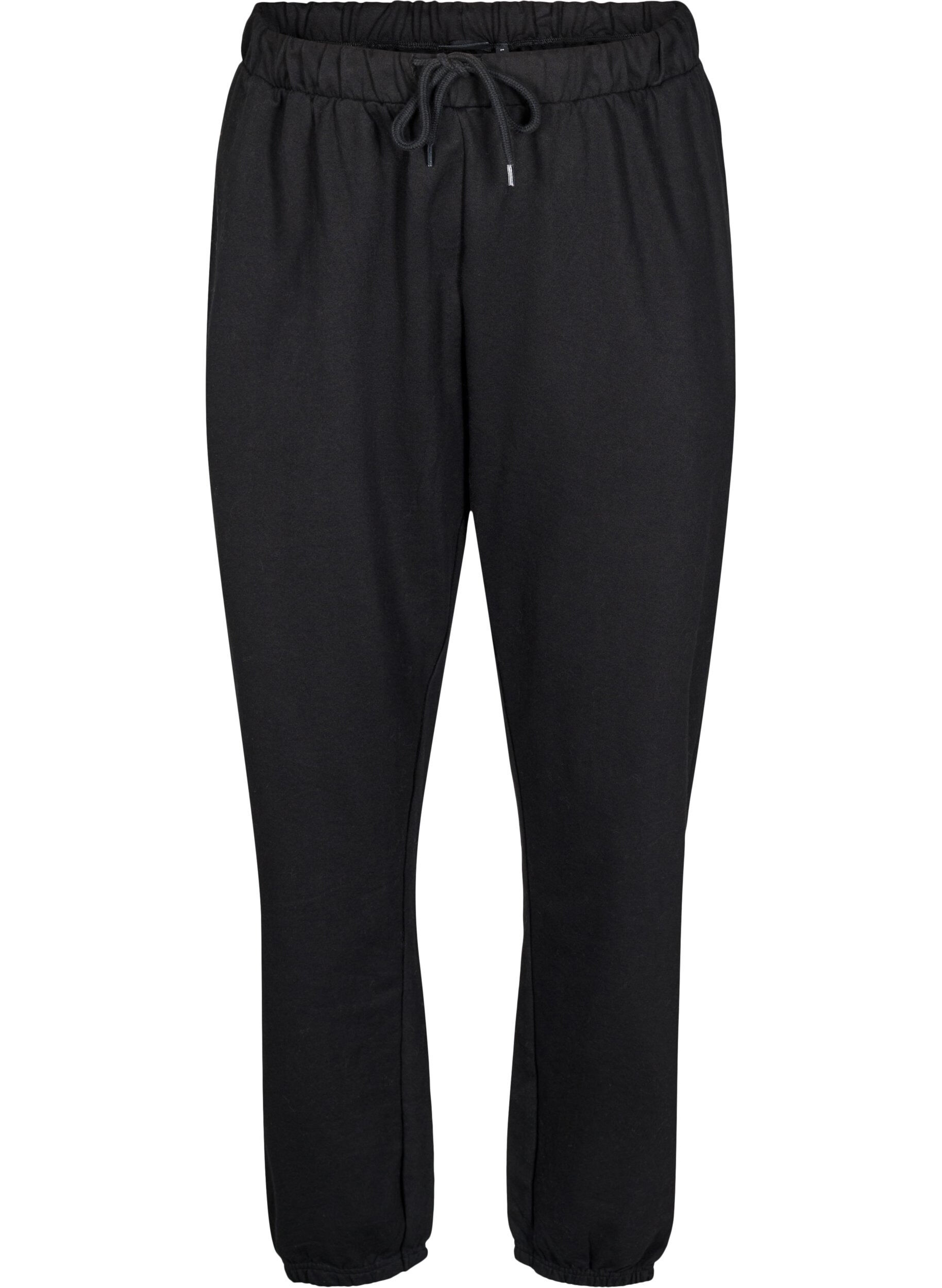 ZizziMjukisbyxor med fickor, Svart, Packshot image number 0