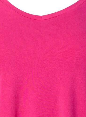 Enfärgad t-shirt i bomull, Beetroot Purple, Packshot image number 2