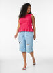 Smocktopp med b&aring;tringning och peplum, Rosa, Model image number 1
