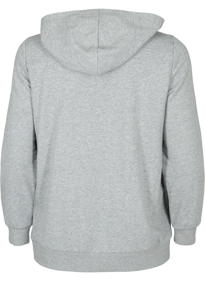 Huvtröja, Light Grey Melange, Packshot image number 1