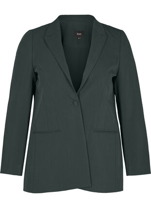 Klassisk blazer, Darkest Spruce, Packshot image number 0