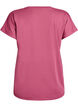 Tr&auml;nings t-shirt med v-ringning och l&ouml;s passform, R&ouml;d, Packshot image number 1