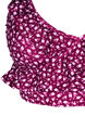 Bikinitopp med blommigt tryck och volangdetaljer, R&ouml;d, Packshot image number 2