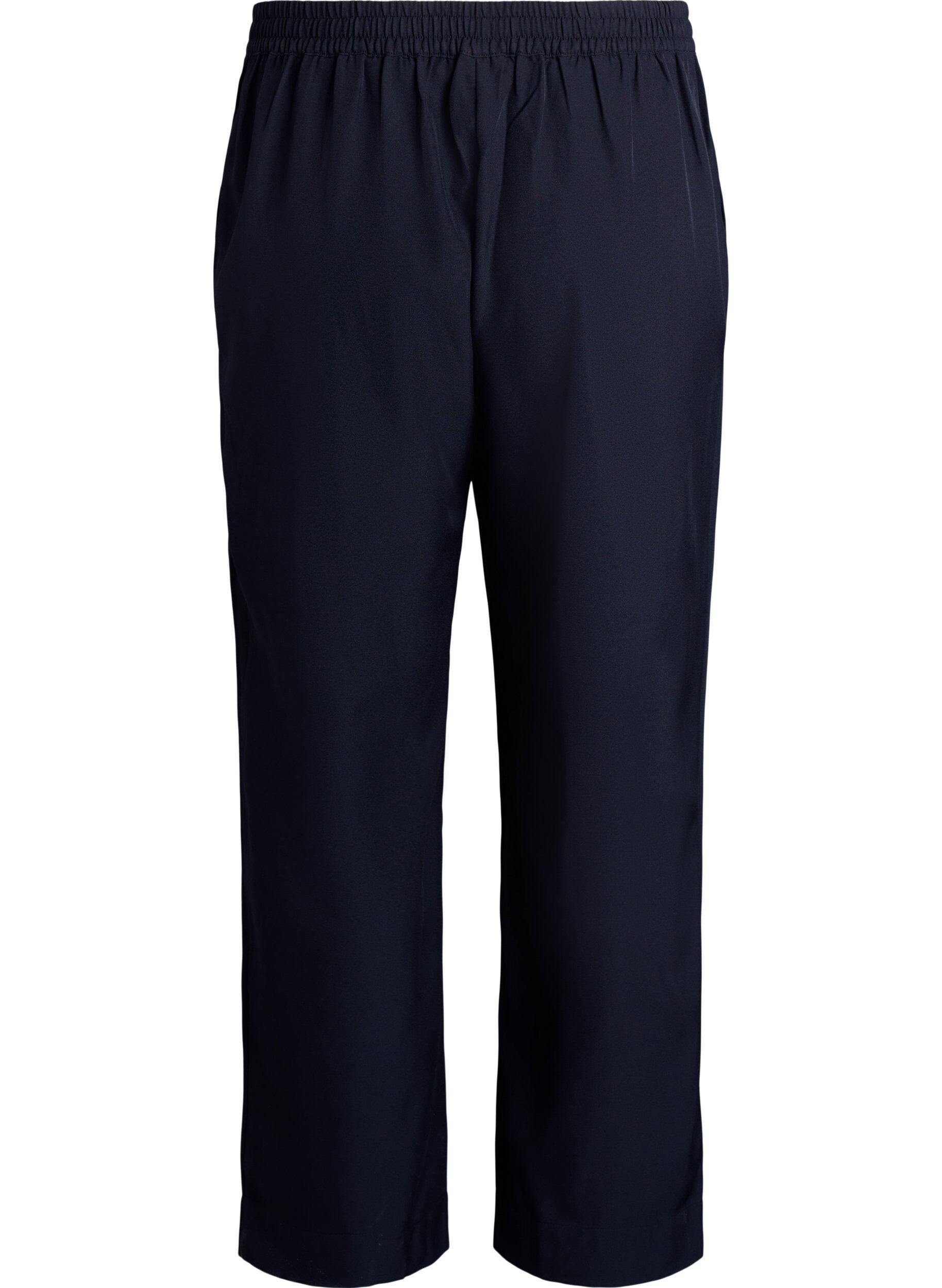 Zizzi FLASH - L&ouml;sa byxor med fickor, Svart, Packshot image number 1