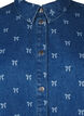 Skjorta med rosett i denim, Denim Blue W. Wh.Bow, Packshot image number 2