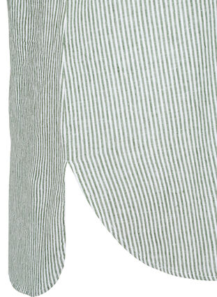 Lång skjorta med korta ärmar, Black Forest Stripe, Packshot image number 3