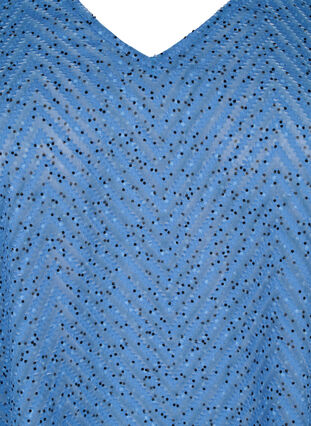 Prickig blus med halvlånga ärmar, Riverside Dot, Packshot image number 2
