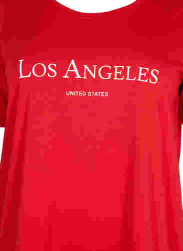 T-shirt från FLASH med tryck, High Risk Red, Packshot image number 2