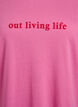 T-shirt med tryck, Rosa, Packshot image number 2
