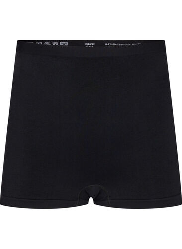 Seamless shorts med normalhög midja, Black, Packshot image number 0