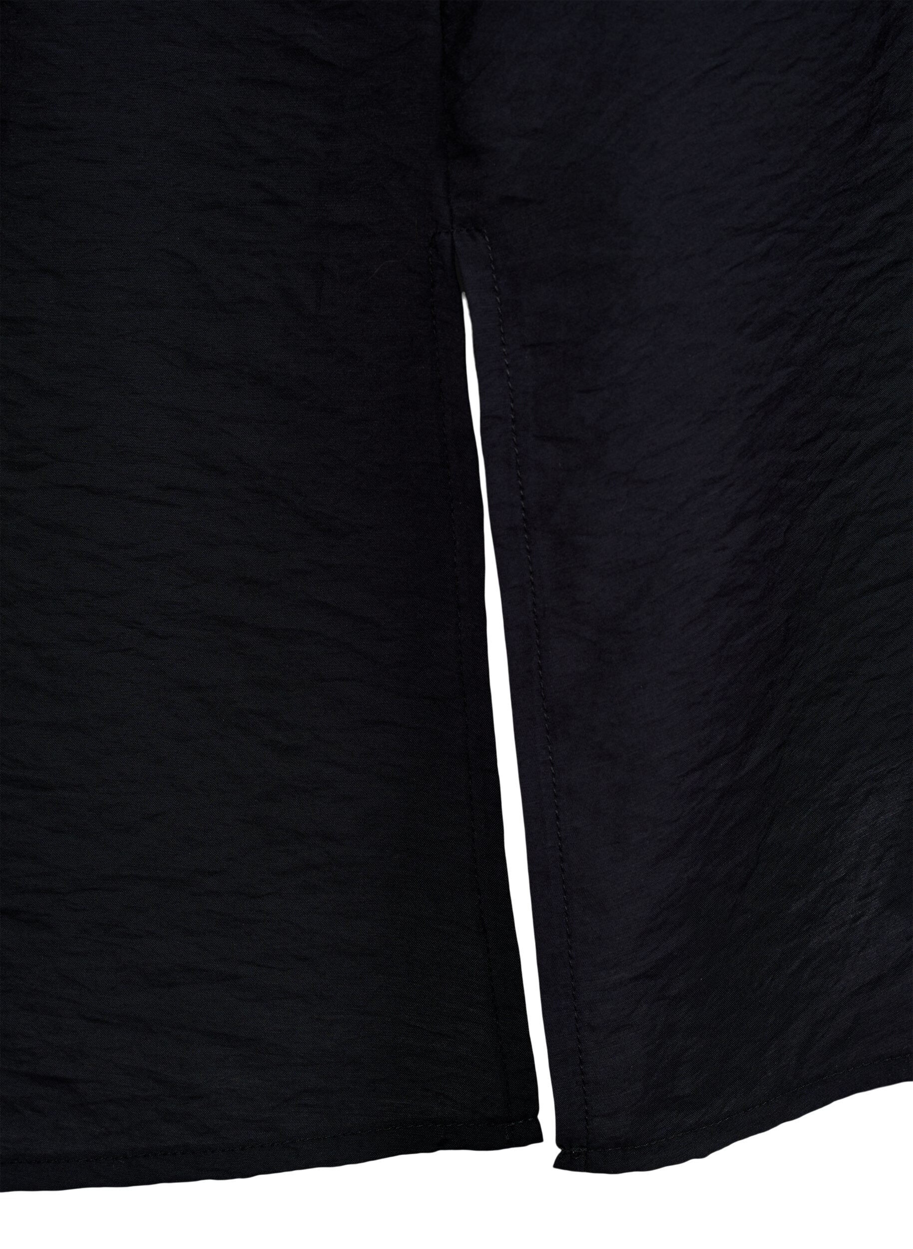 ZizziKl&auml;nning med v-ringning i viskos, Svart, Packshot image number 3