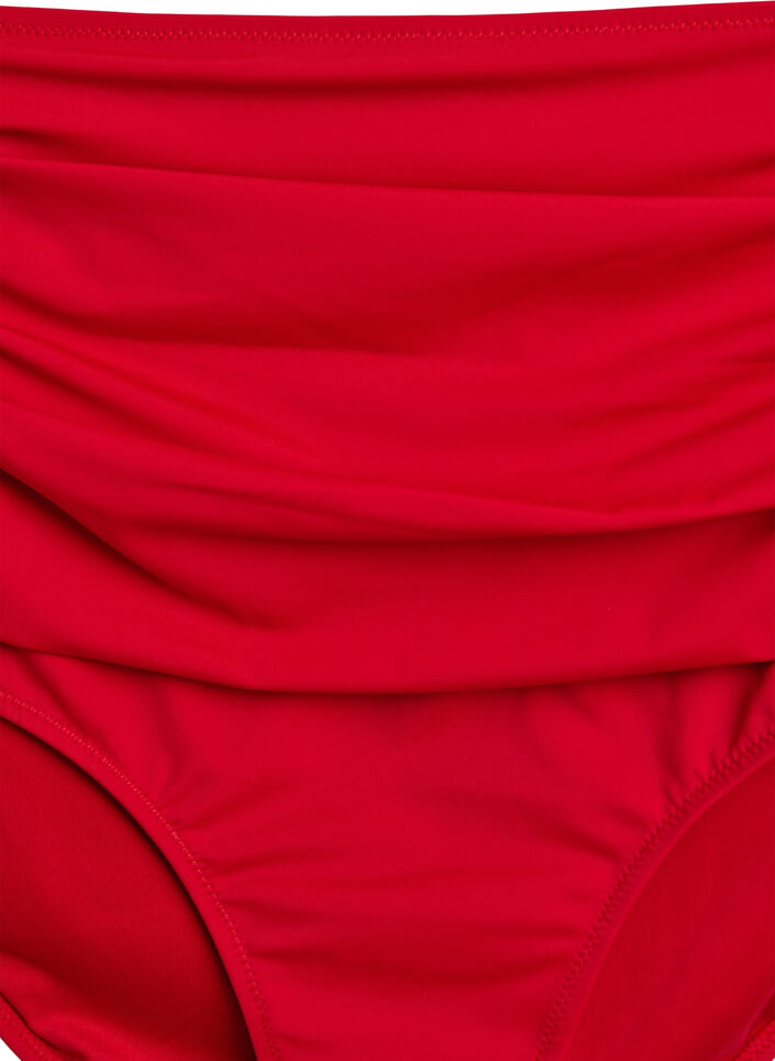 Bikinitrosor med h&ouml;g midja, R&ouml;d, Packshot image number 2