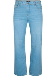 Gemma-jeans med hög midja och rak passform, Light blue
