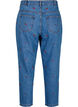 Mille Mom Fit-jeans med broderier, Blå, Packshot image number 1