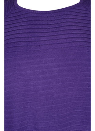 Stickad topp med rund halsringning, Ultra Violet, Packshot image number 2