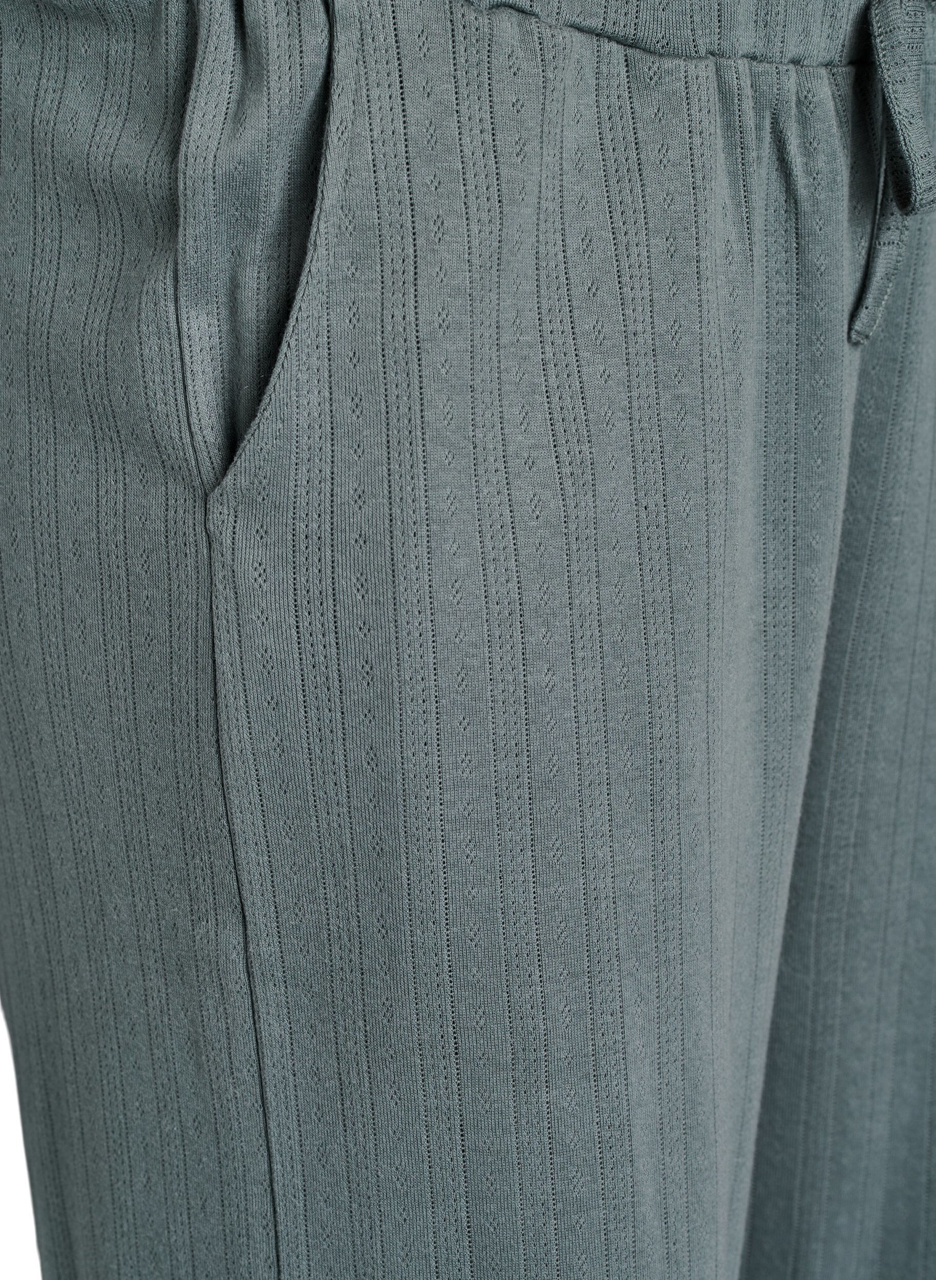 Zizzi Nattbyxor i bomull, Gr&ouml;n, Packshot image number 2