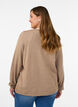 Cardigan med runda knappar, Beige, Model image number 2