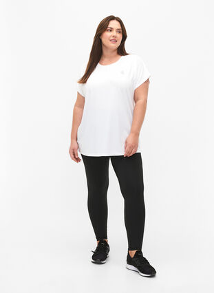 Kortärmad t-shirt för träning, Bright White, Model image number 2