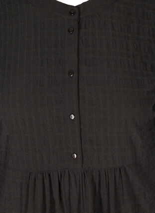 Skjorttunika med 3/4-ärmar, Black, Packshot image number 2