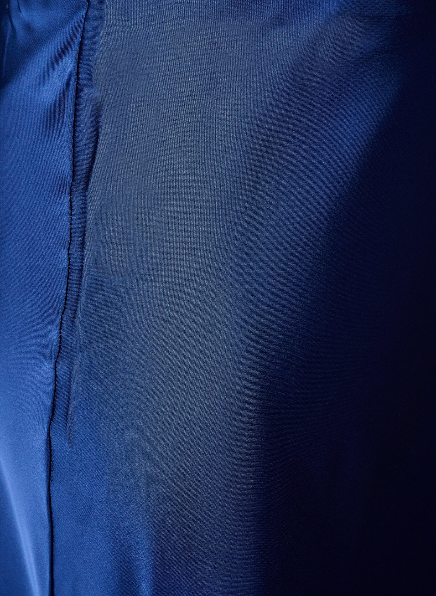 ZizziMidikjol i satin, Bl&aring;, Packshot image number 2