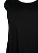 Ärmlös bomullsklänning med a-linjeform, Black, Packshot image number 2