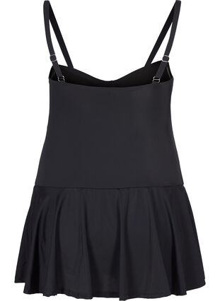 Baddräkt med kjol, Black, Packshot image number 1
