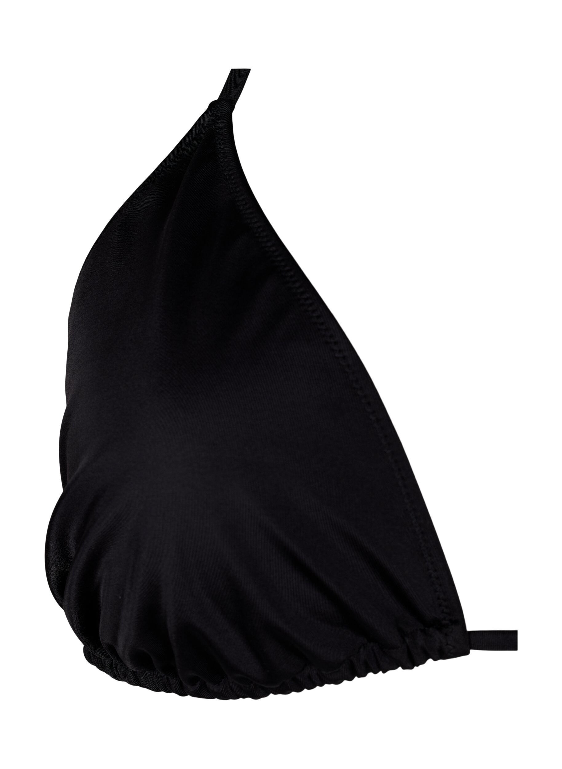 Zizzi Trekantsbikini-bh, Svart, Packshot image number 2