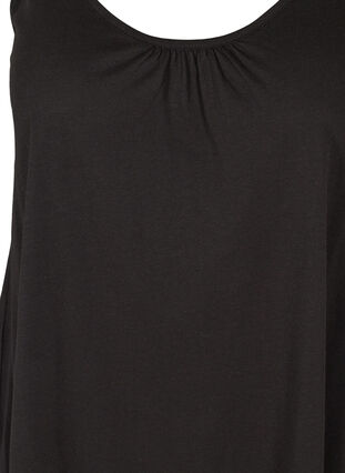 A-linjeformat linne med rund halsringning, Black, Packshot image number 2
