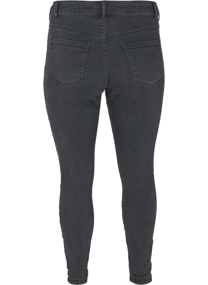 Jeggings i bomullsmix, Grey Denim, Packshot image number 1