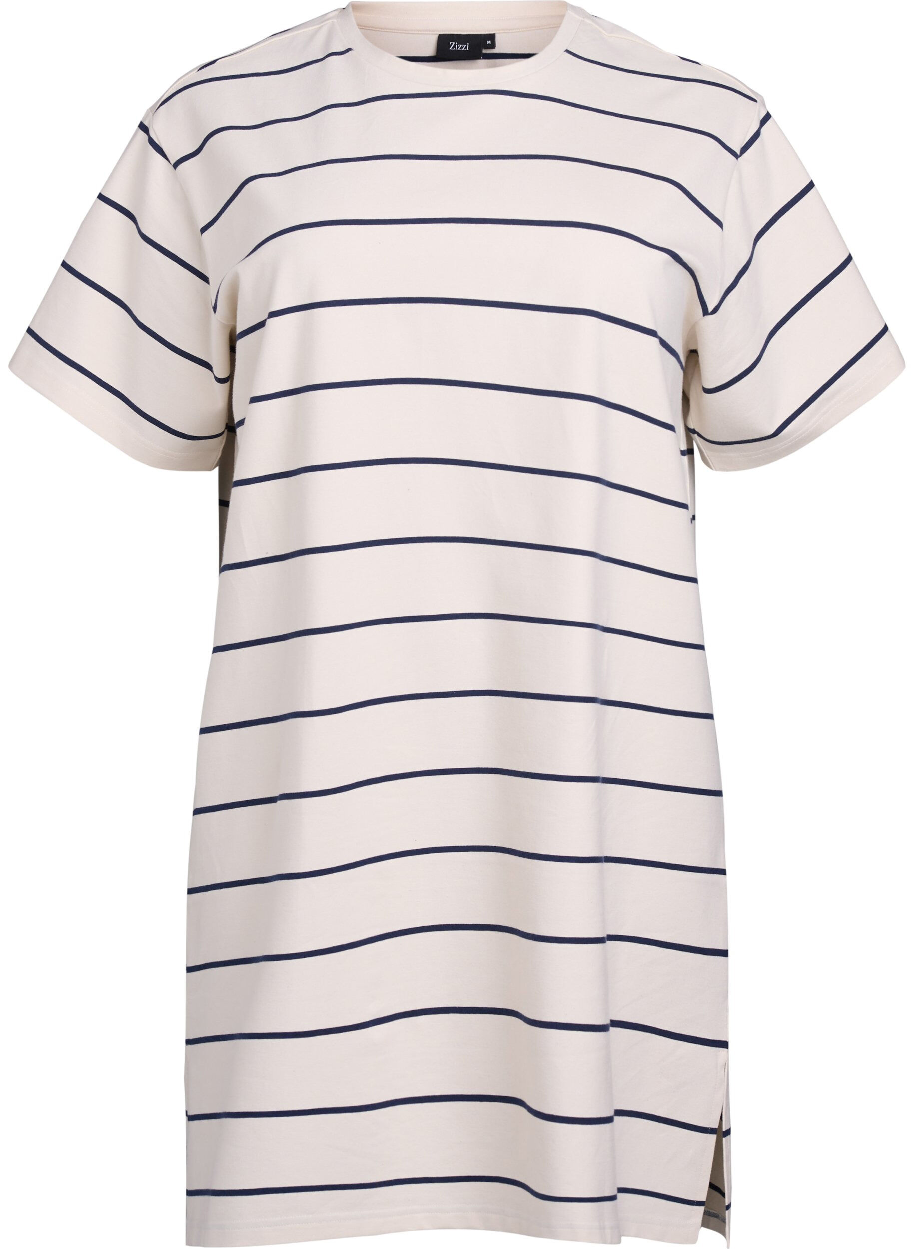 Kort jerseykl&auml;nning med r&auml;nder