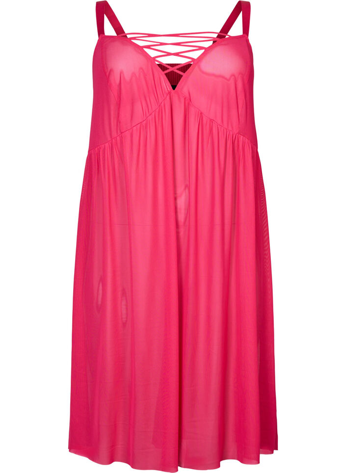 Nattlinne i mesh med snörning, Jazzy, Packshot image number 0