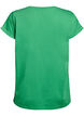 Kort&auml;rmad t-shirt i bomullsblandning, Gr&ouml;n, Packshot image number 1