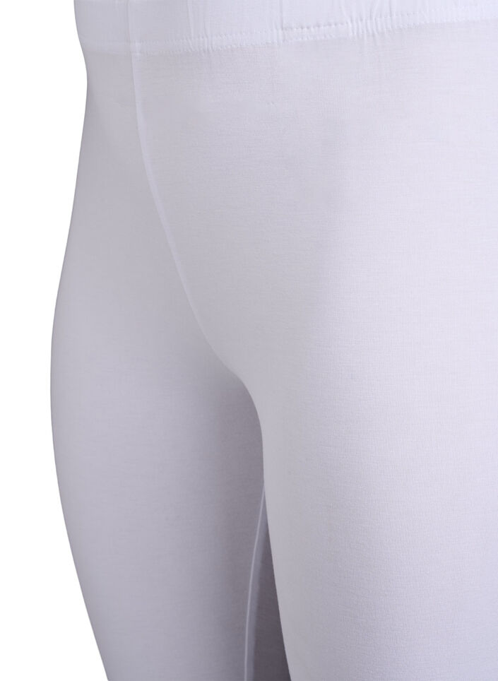 Basic leggings i viskos, Vit, Packshot image number 2