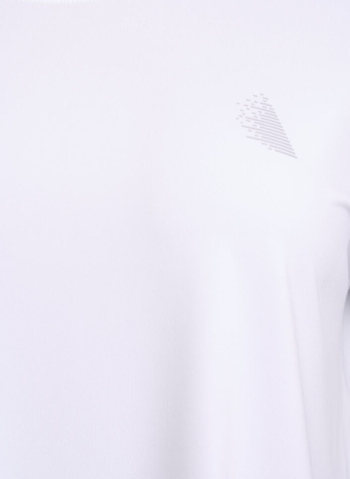 Enf&auml;rgad tr&auml;nings-T-shirt, Vit, Packshot image number 2