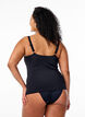 Tankini med drapering, Svart, Model image number 1