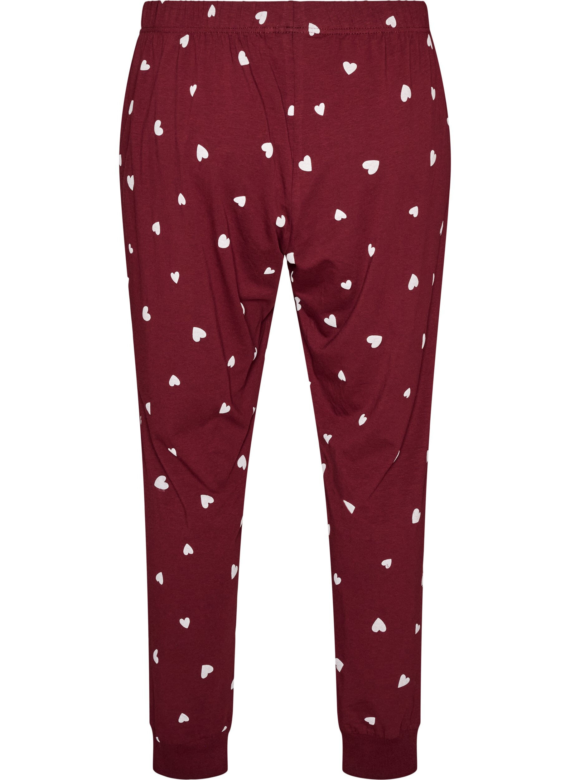 ZizziM&ouml;nstrade pyjamasbyxor, R&ouml;d, Packshot image number 1