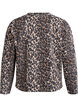 Tvättad sweatshirt med leopardmönster, Brun, Packshot image number 1