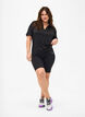 Polo t-shirt med v-ringning, Black, Model image number 2