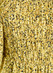 Blus med smock och fyrkantig ringning, Gul, Packshot image number 2